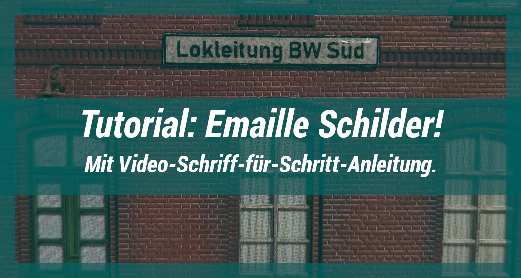 Tutorial: Emaille-Schilder erstellen